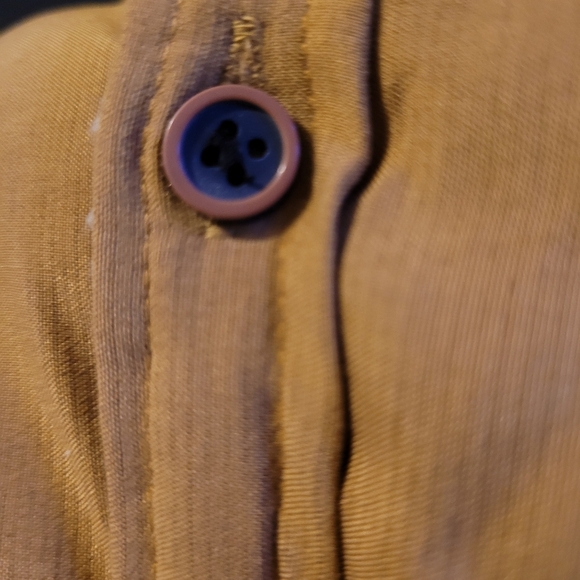 Nomad By Craft + Flow Mustard Button Down Sherpa Lined Top Shacket w/ Pocket Med - Picture 4 of 5